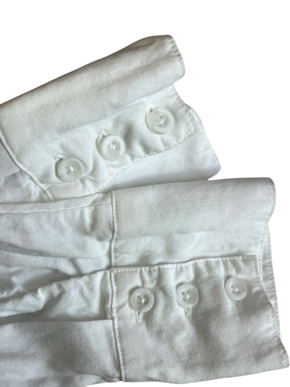 Cloth & Stone White Tencel Lyocell Tie Front Button Down Blouse Small - Picture 8 of 11